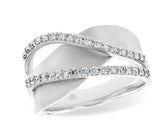 14 Karat White Gold Diamond Ring*size8*